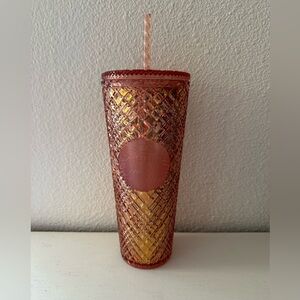 Pink crystal Starbucks tumbler
